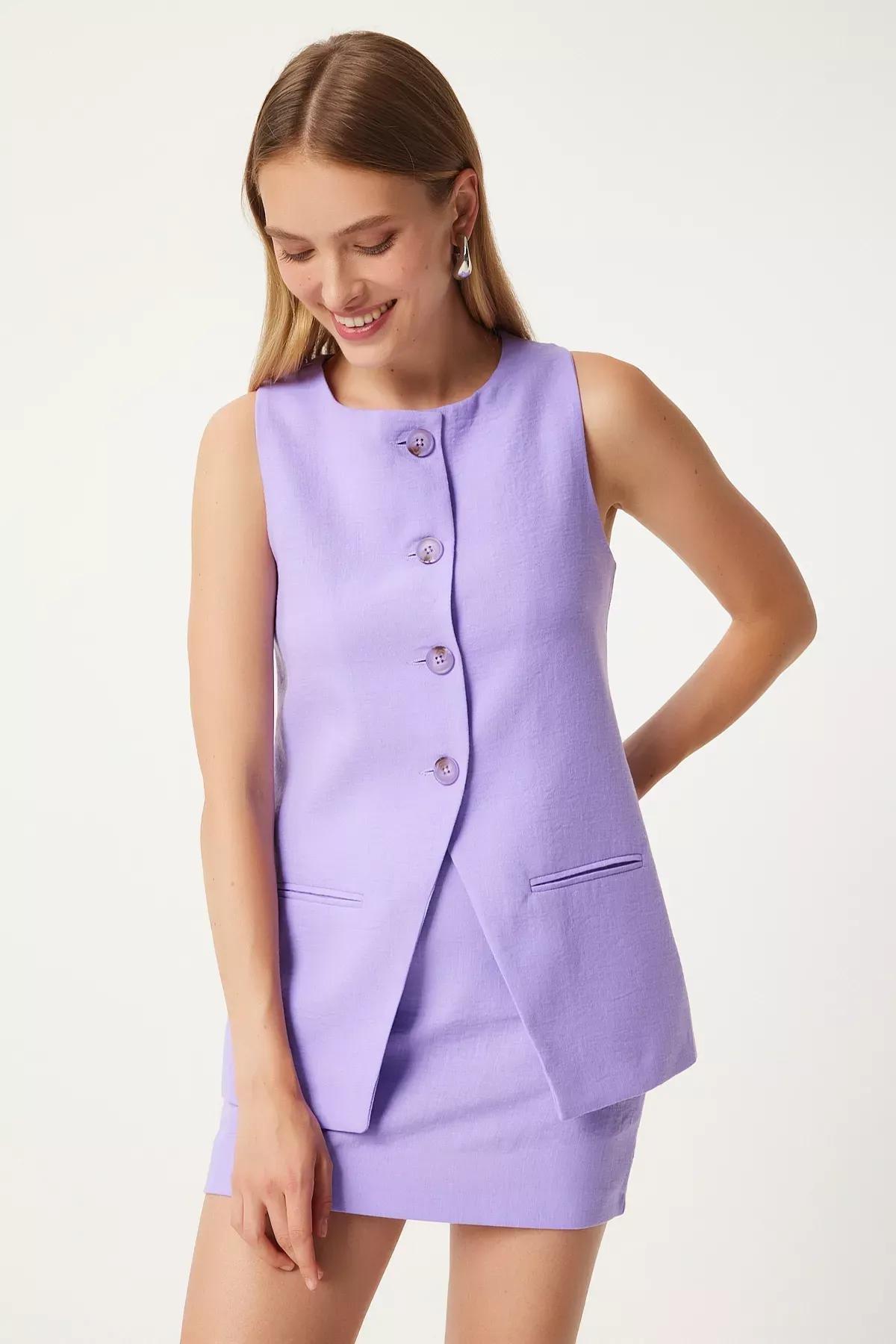 Purple Mini Woven Skirt, Lilac, large image number 2