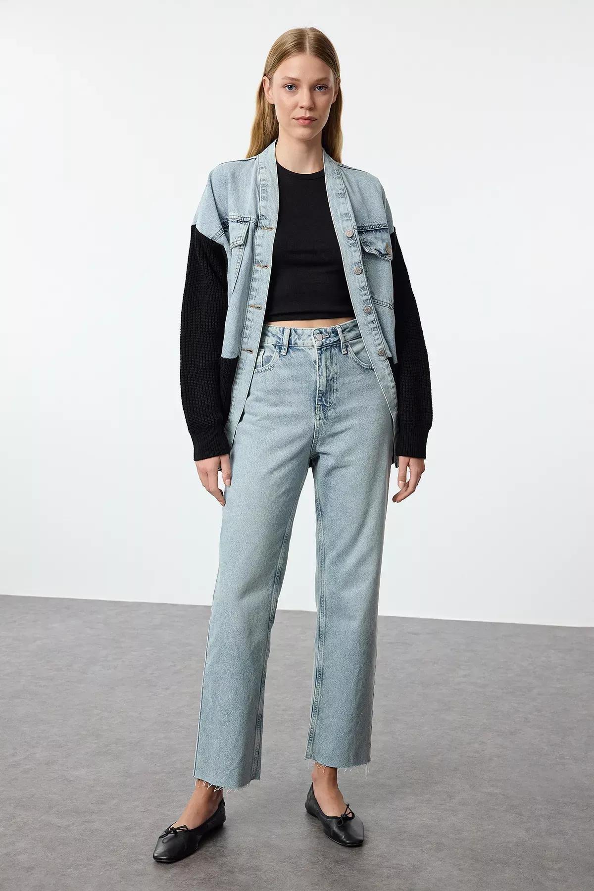 Blue Straight Jeans, , large image number 0