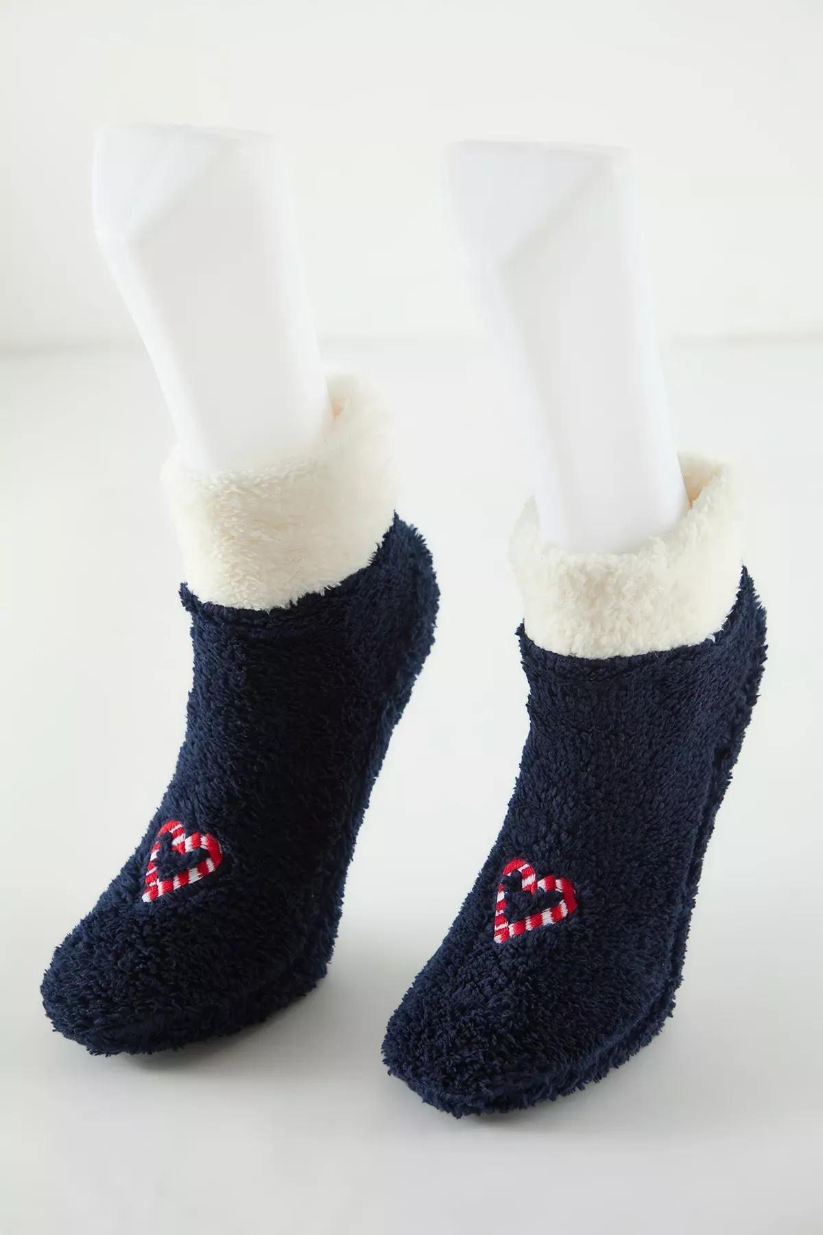 Multicolour Themed Embroidered Terry Knitted Socks, Set Of 2, C101_6483, large image number 3