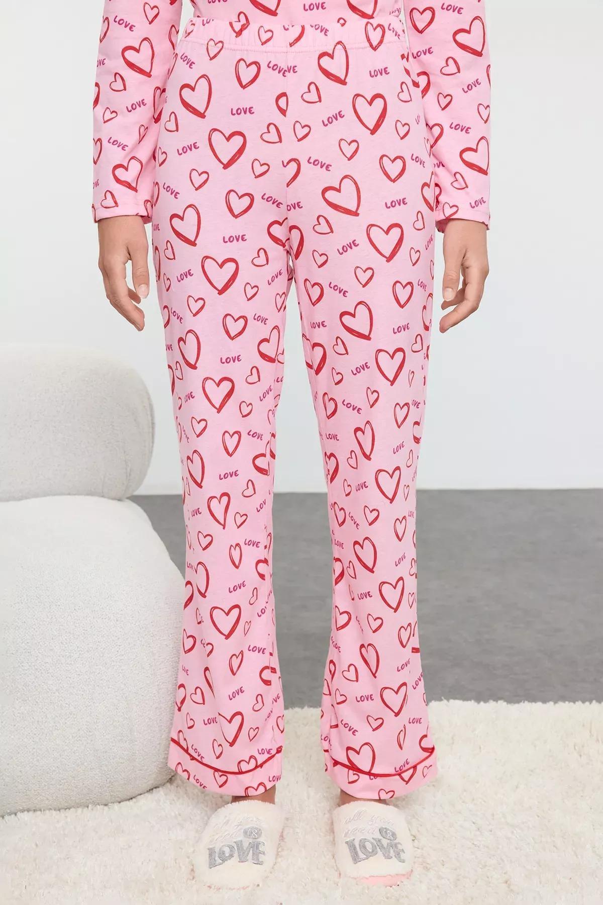 Pink Cotton Heart Pajamas, Pink-Multicolor, large image number 3