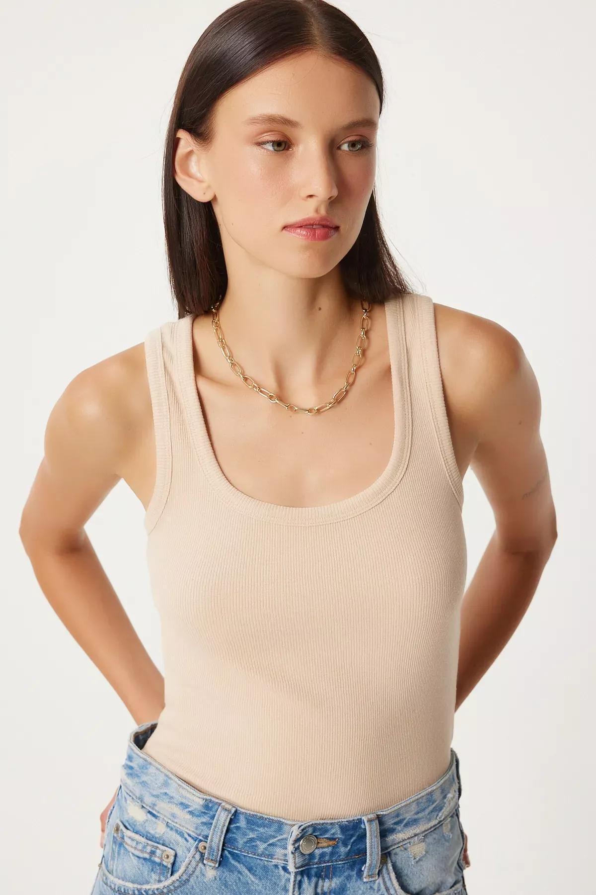 Multicolour Ribbed Strappy Undershirt, Set Of 2, C101_1449, large image number 3
