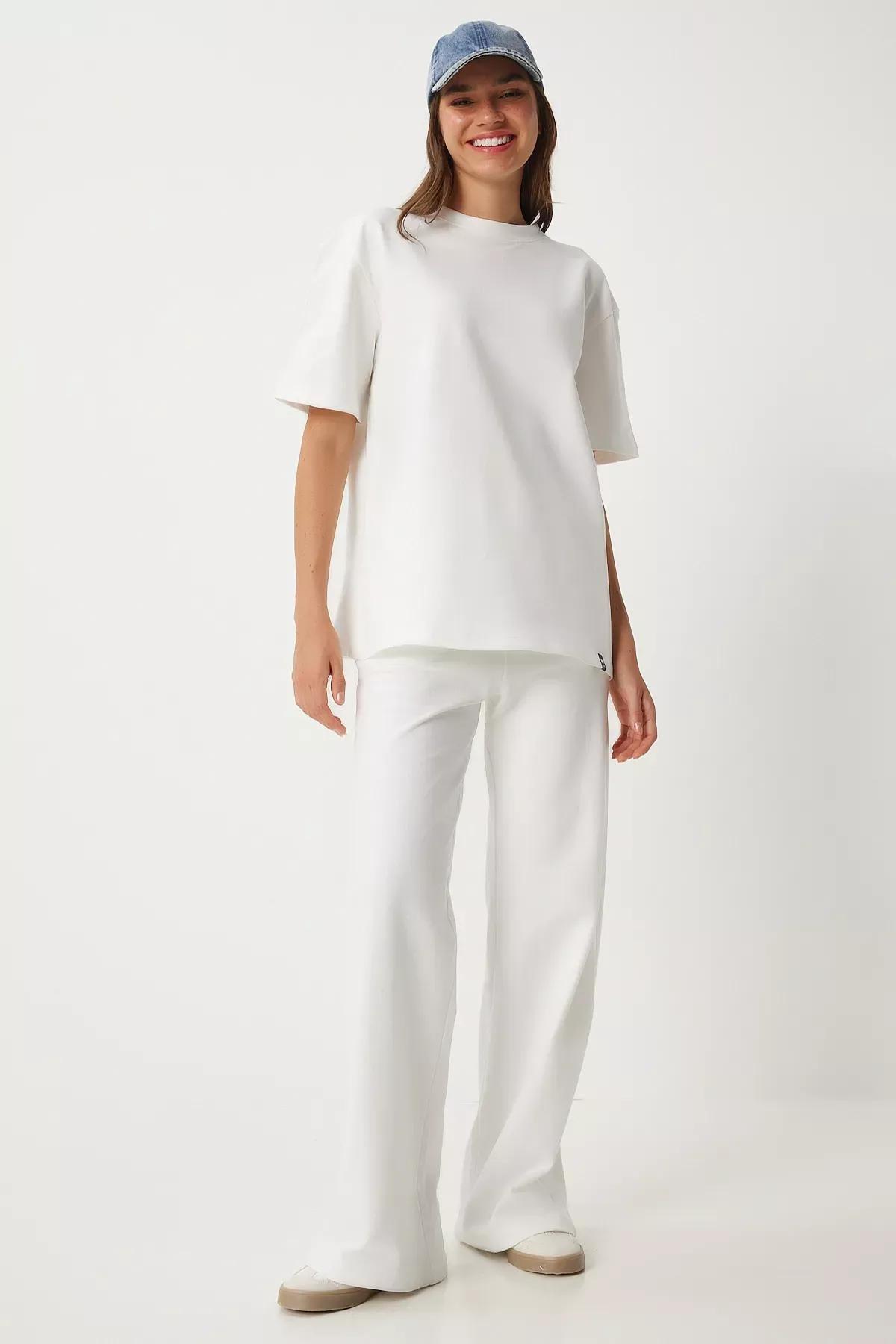 White Knitted Tracksuit Set of 2, , large image number 1