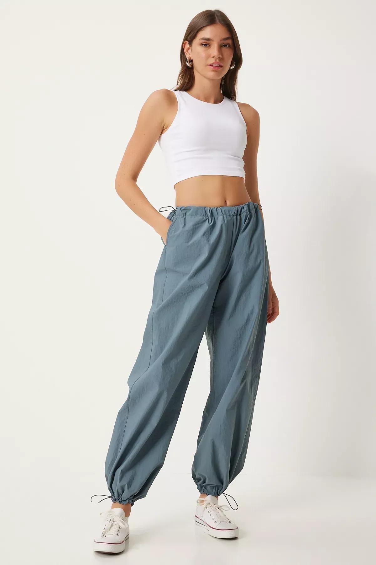 Green Parachute Shalwar Pants, , large image number 2