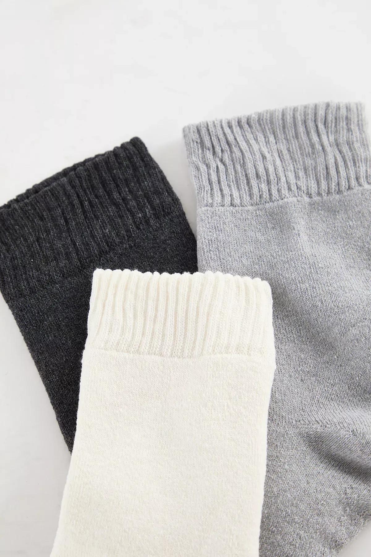 Multi-Colored 3-Pack Terry Knit Socks, Very colorful, large image number 1