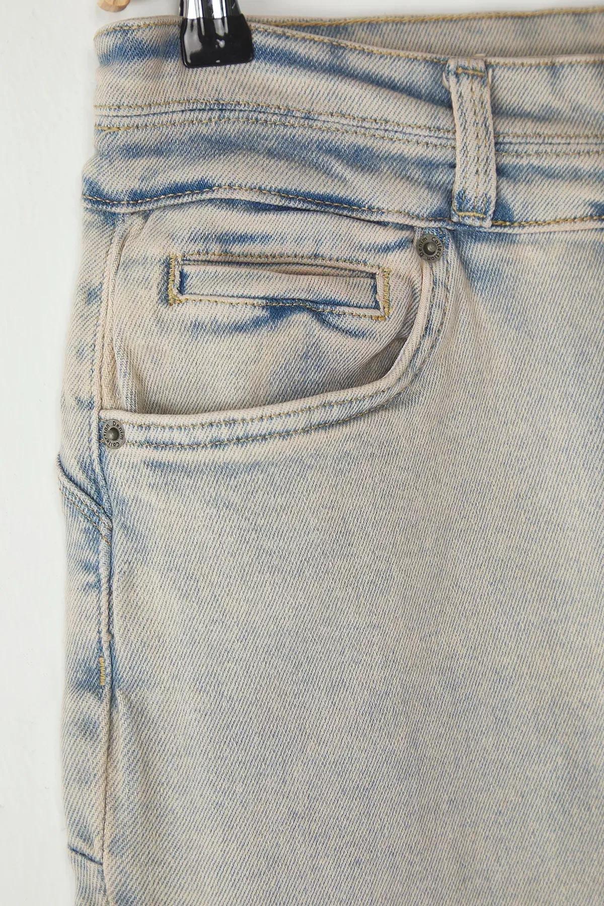 Blue High Waist Stretchy Skinny Plus-Size Jeans, , large image number 1