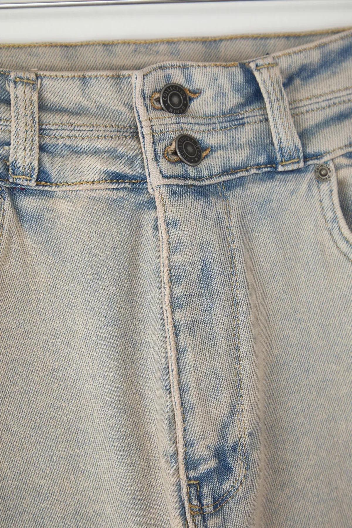 Blue High Waist Stretchy Skinny Plus-Size Jeans, , large image number 3