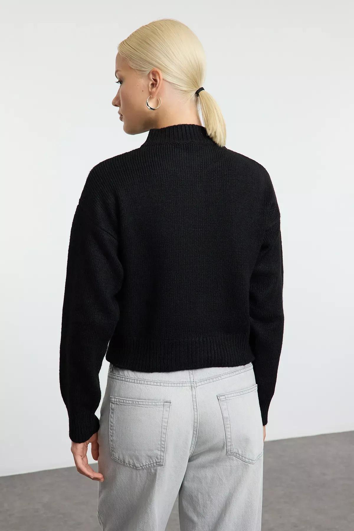 Black-Grey Knitted Cardigan, Set of 2, , large image number 2