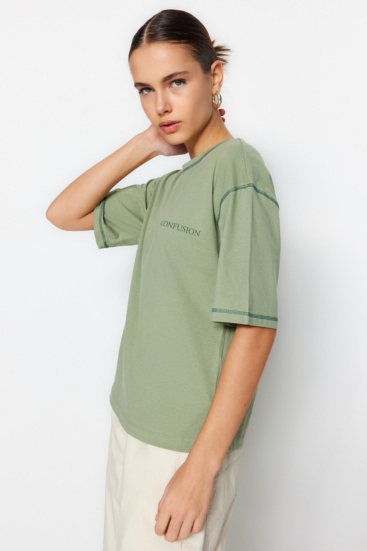 Green Regular Crew Neck Tshirt, , large image number 1
