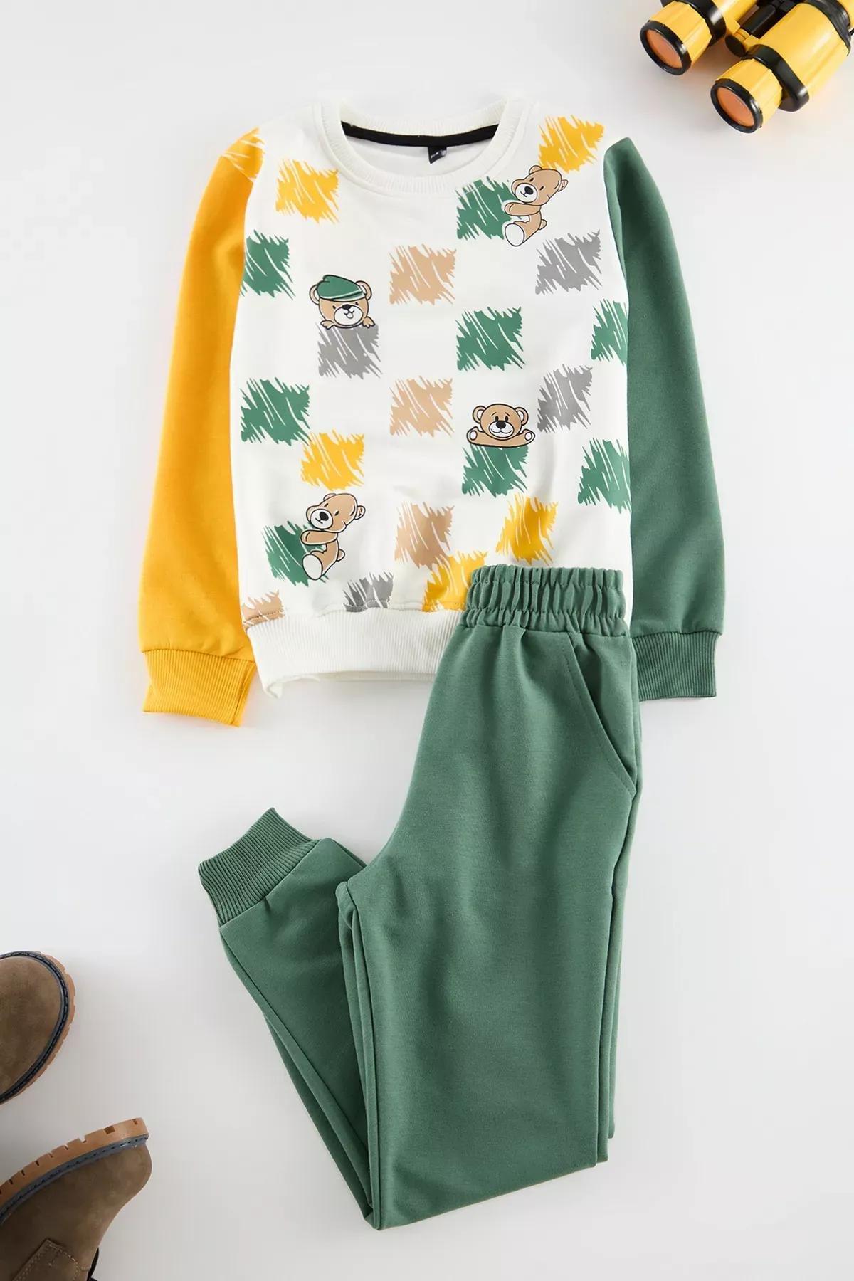 Multicolour Printed Knit Set, C101_7382, large image number 0