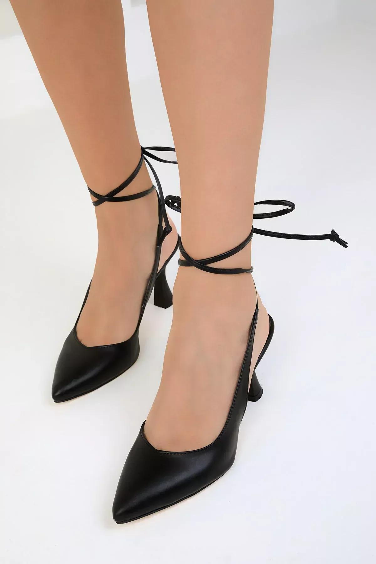 حذاء كلاسيكي بكعب، أسود, BLACK, large image number 7