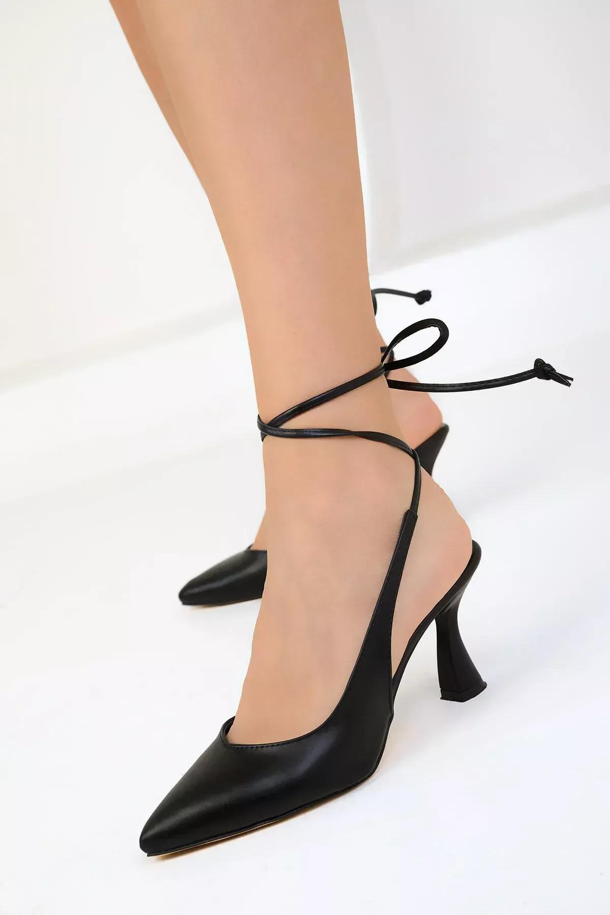 حذاء كلاسيكي بكعب، أسود, BLACK, large image number 9