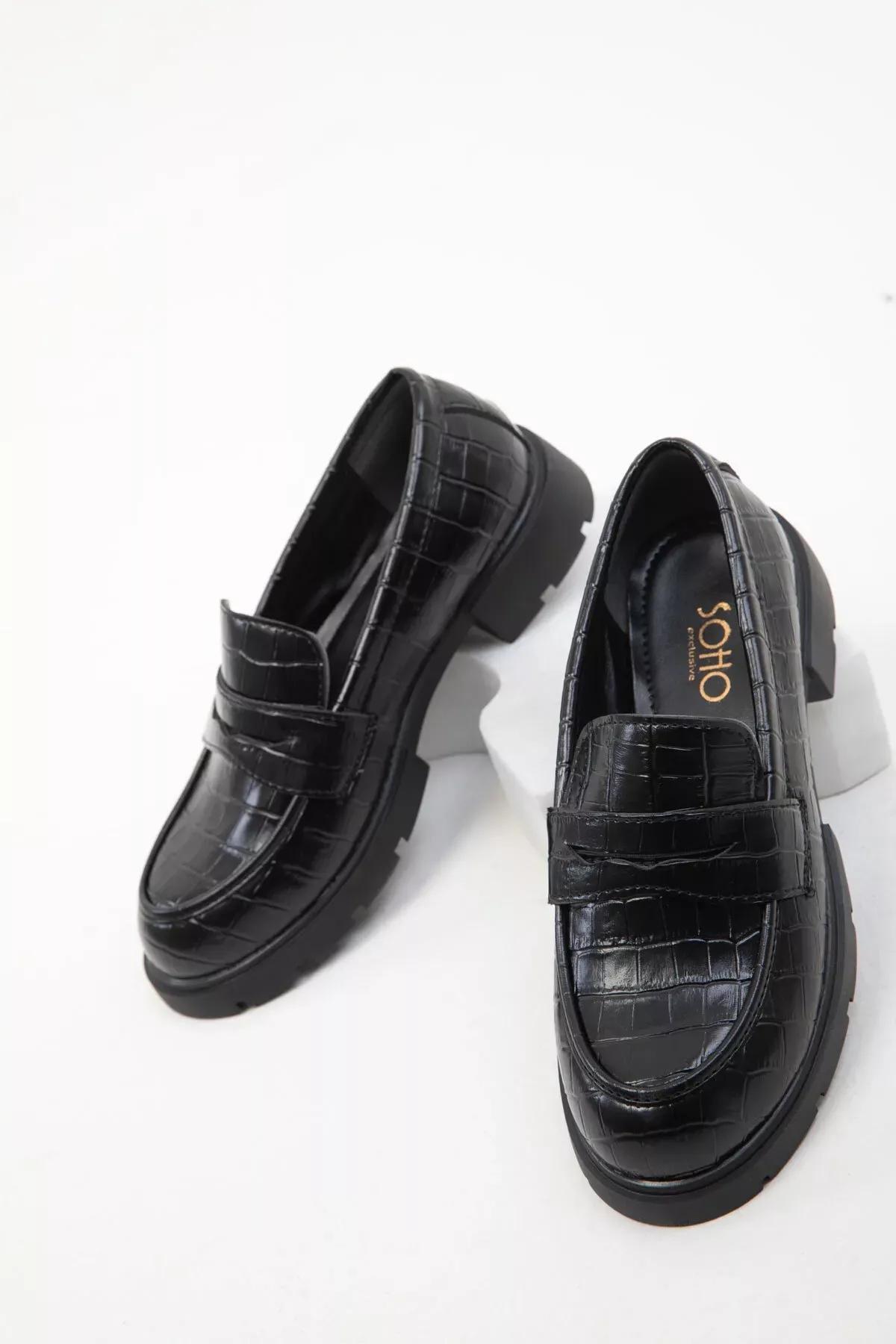 Black Krako Loafers, , large image number 1