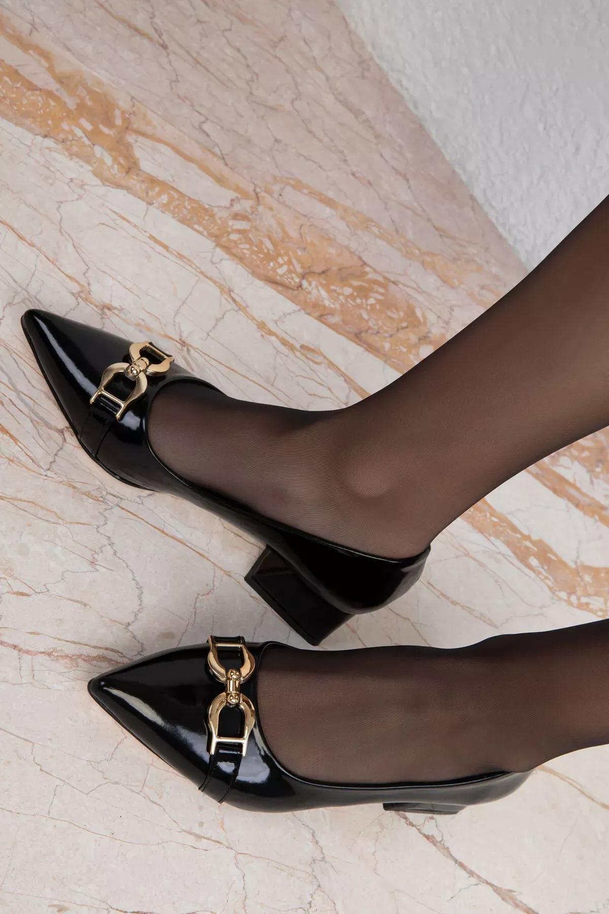 Black Patent Classic Heels, C101_2071, large image number 3