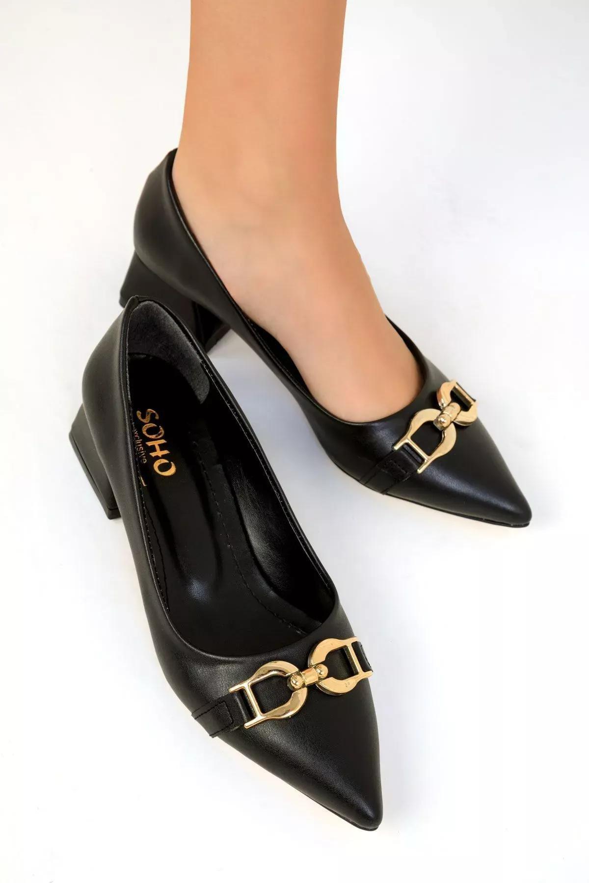 Black Classic High Heel Shoes, , large image number 3