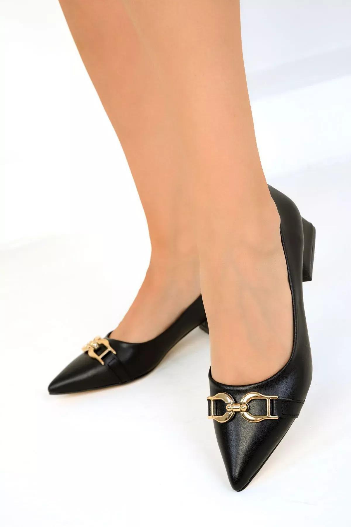 Black Classic High Heel Shoes, , large image number 4
