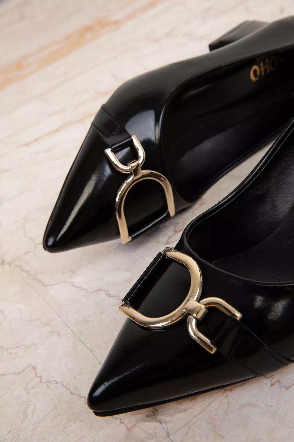 Black Patent Classic Heels, C101_2071, large image number 3