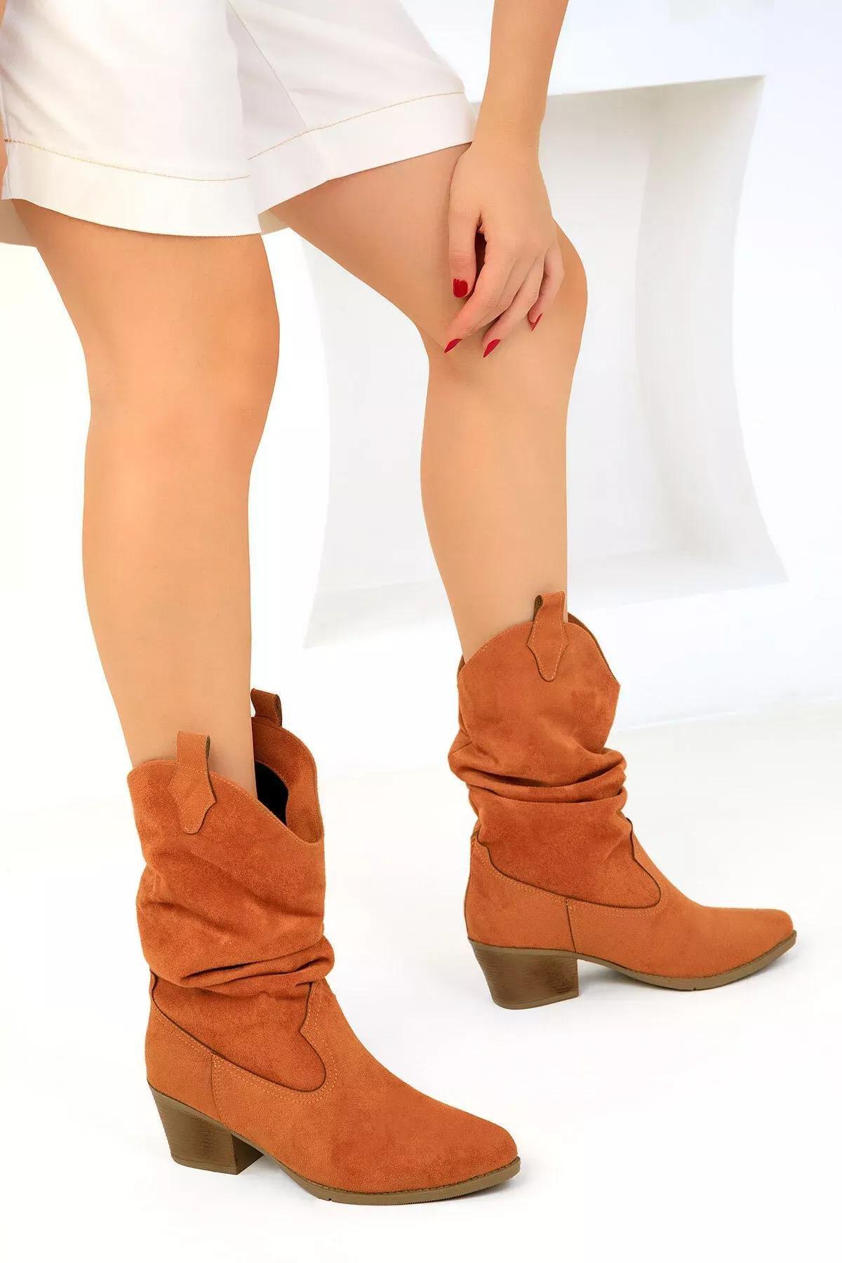 Brown Suede Boots, , large image number 2