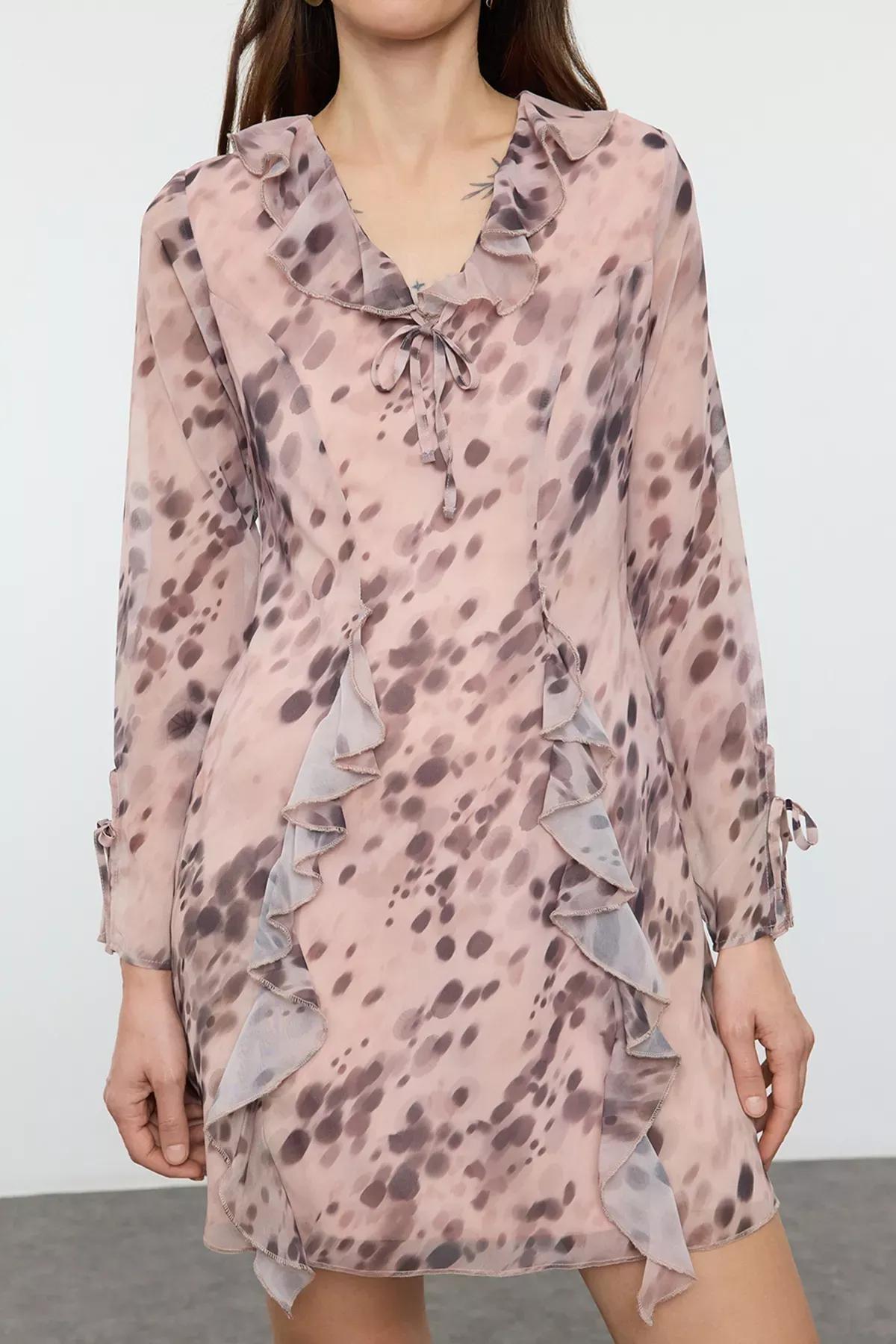 Pink Polka Dot A-Line Mini Dress, Very colorful, large image number 2