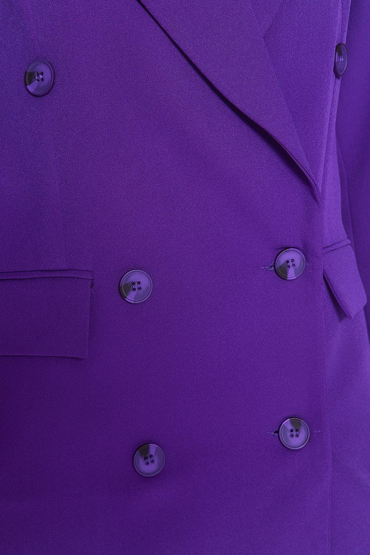 Purple Oversized Blazer, , large image number 4