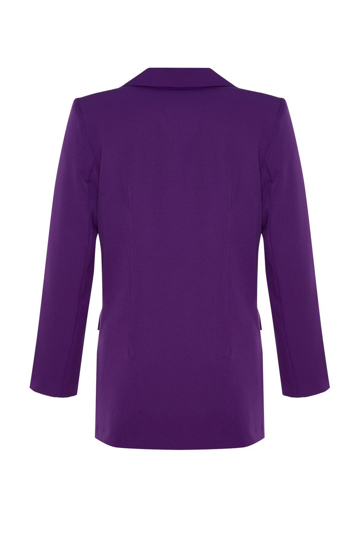 Purple Oversized Blazer, , large image number 6
