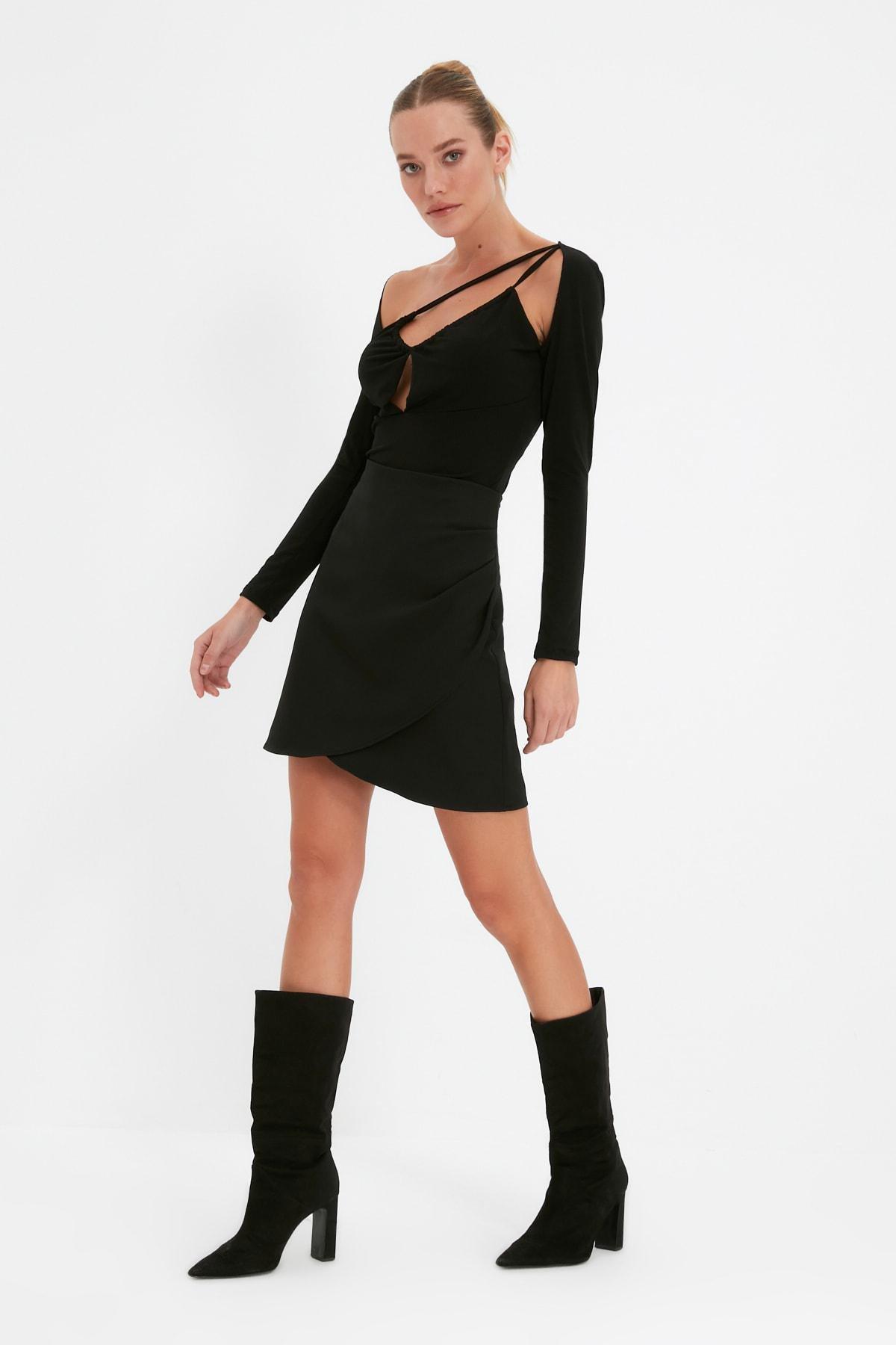 Black Mini Skirt, , large image number 6