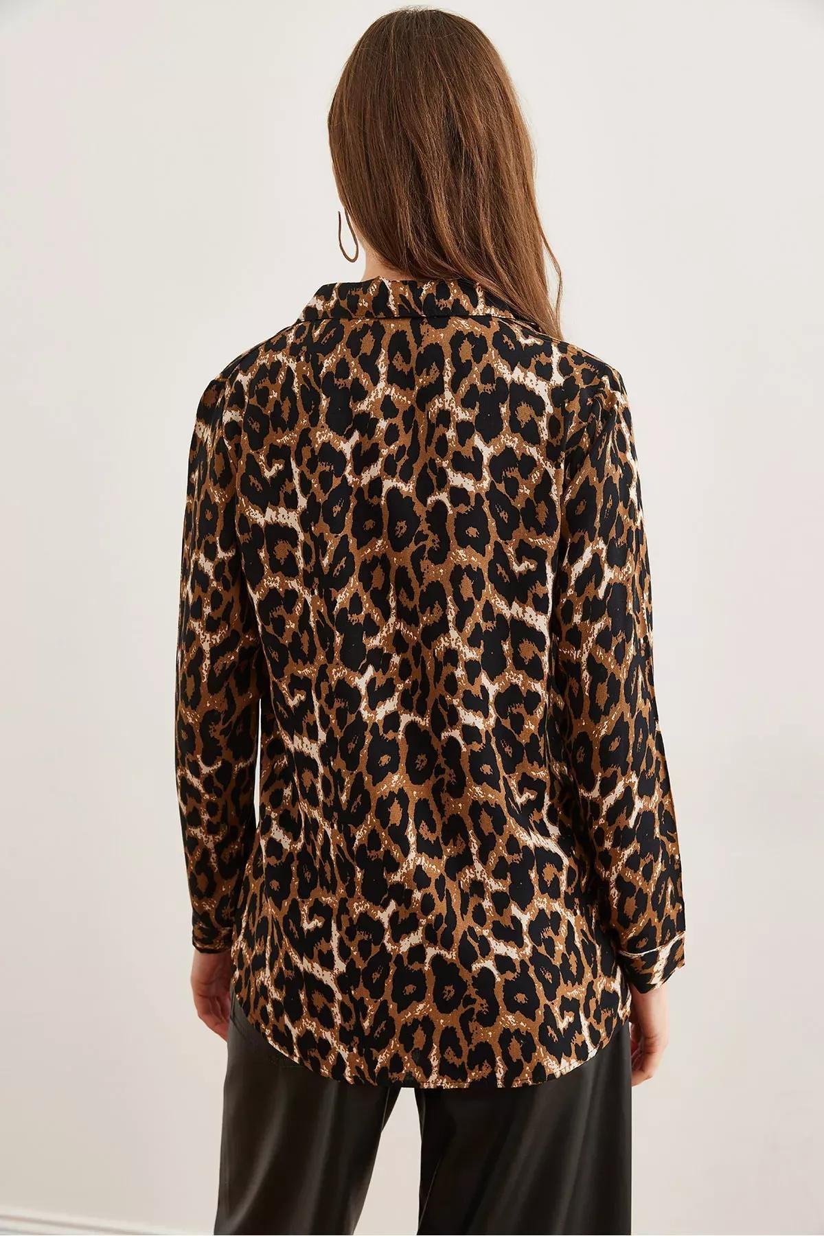 Camel Leopard Shirt, C101_7149, large image number 1