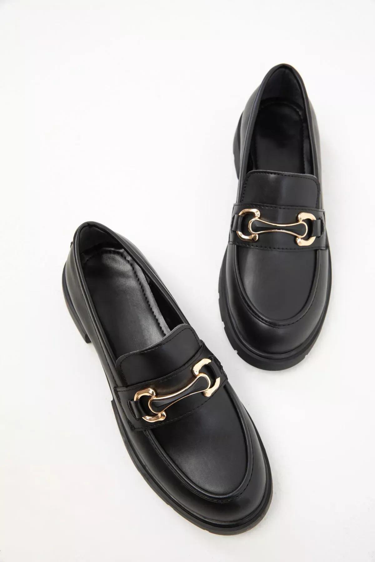 Black Loafer Shoes, , large image number 3