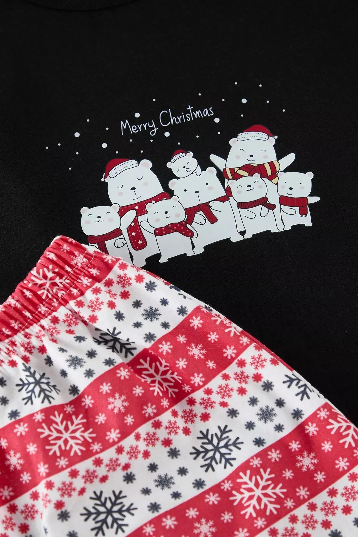 Multicolour Winter Pajama Set, C101_7382, medium