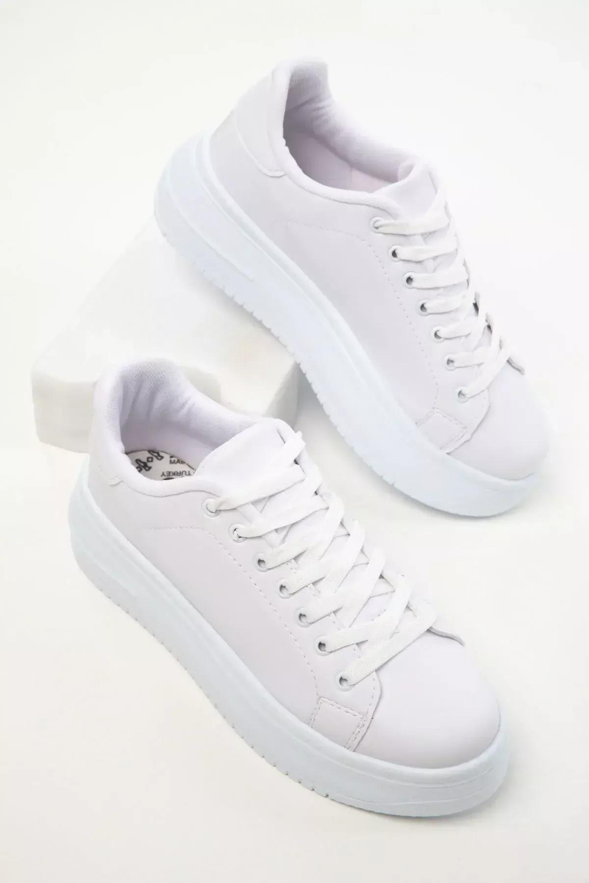 White Sneakers, White, large image number 0