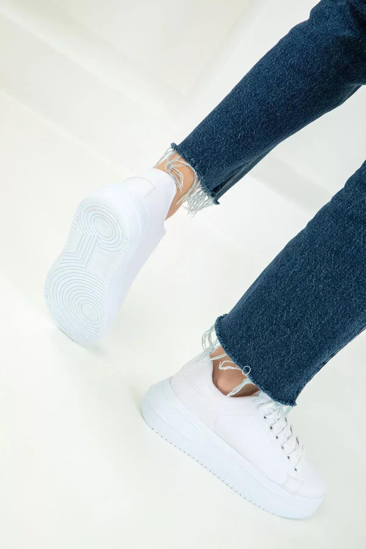 White Sneakers, White, large image number 3