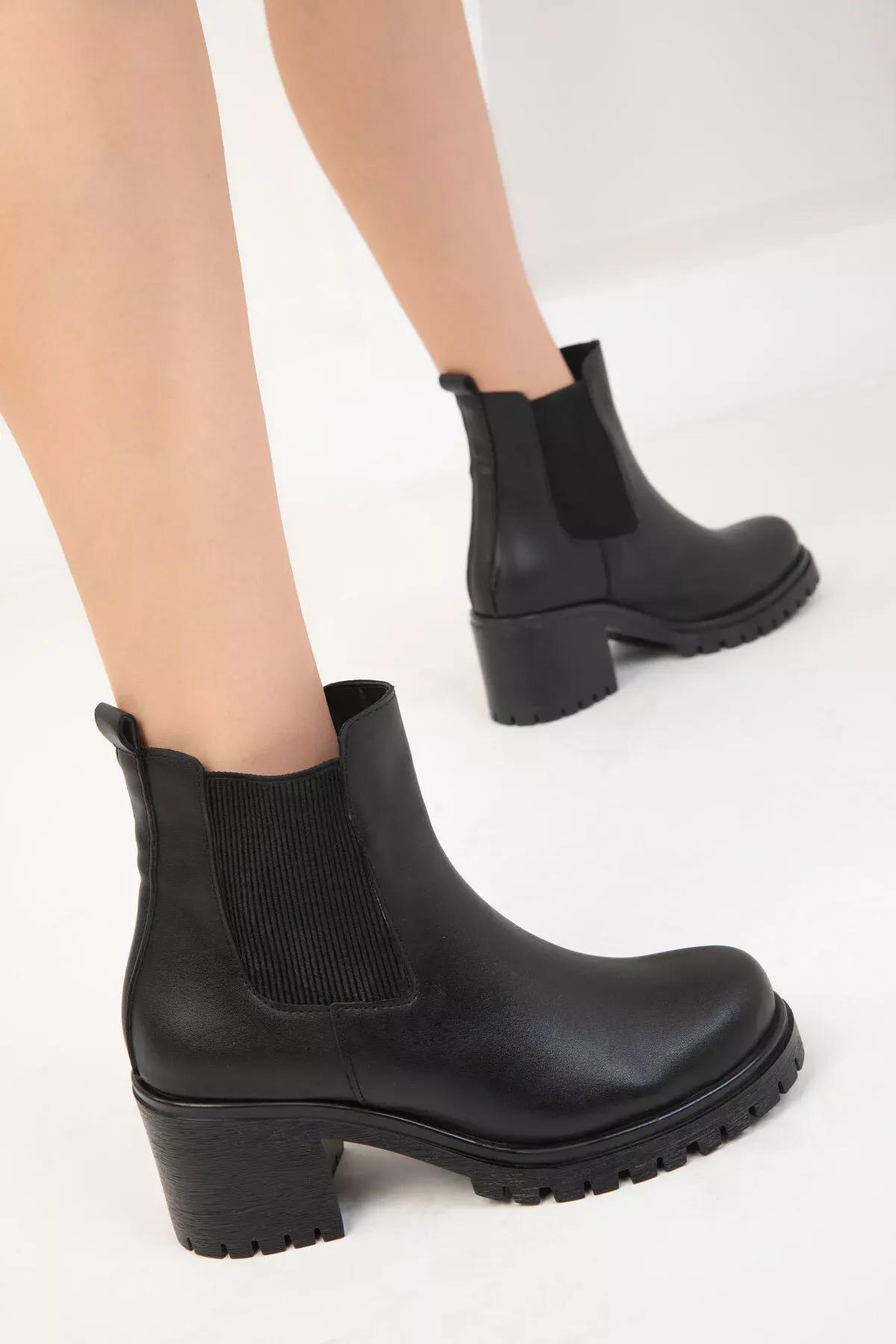 Black Boots, BLACK, medium