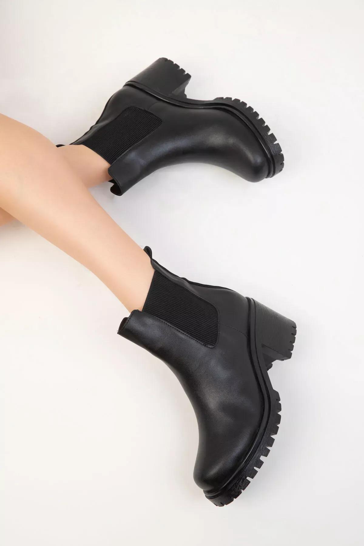 Black Boots, BLACK, large image number 4