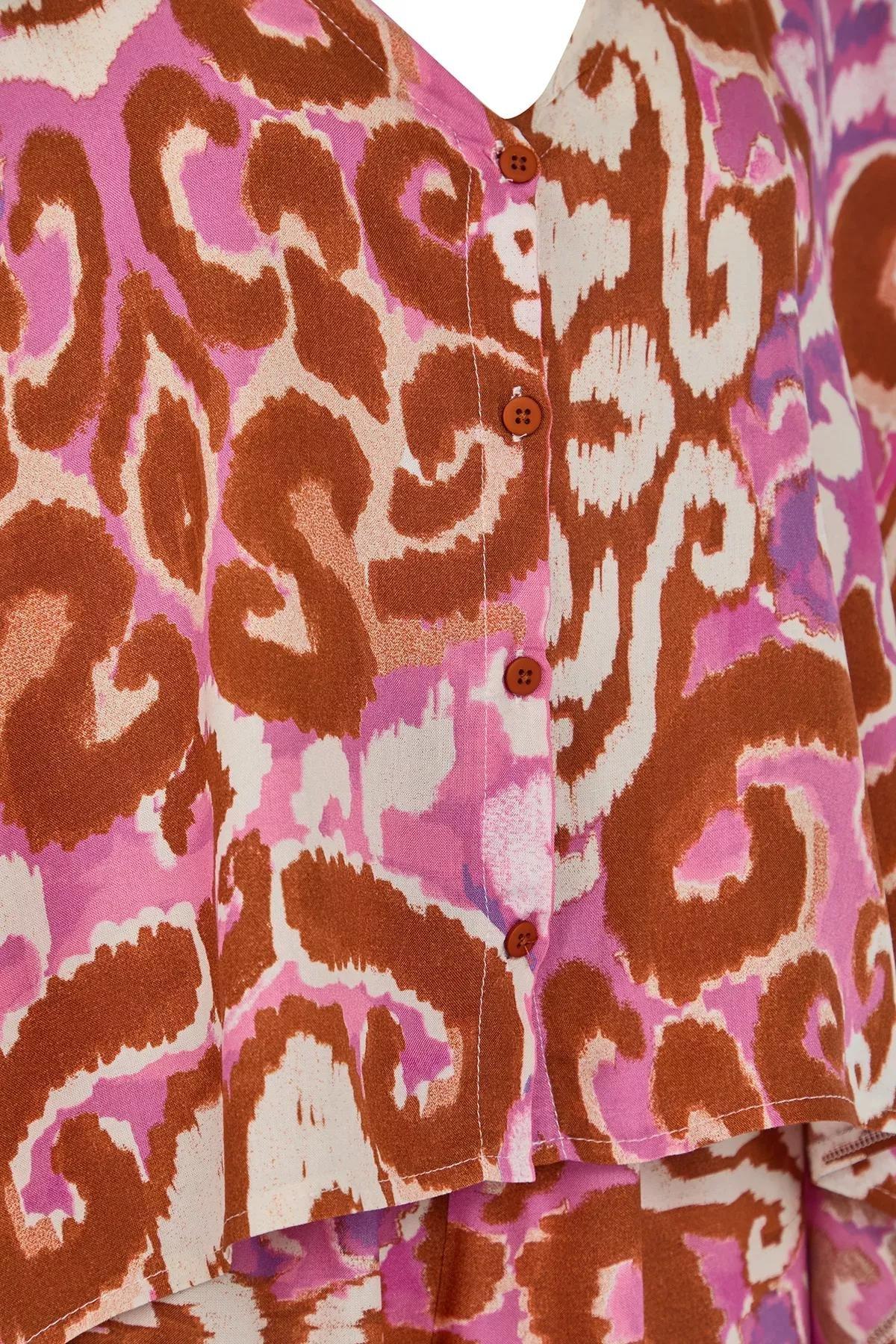 Red Ethnic Patterned Bat Sleeve Suit, Very colorful, large image number 1