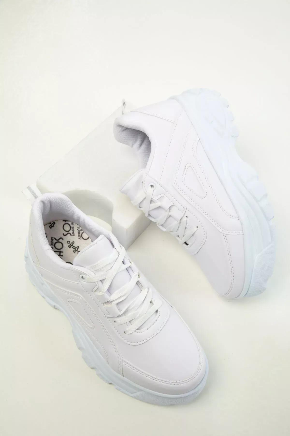 White Sneakers, White, large image number 1