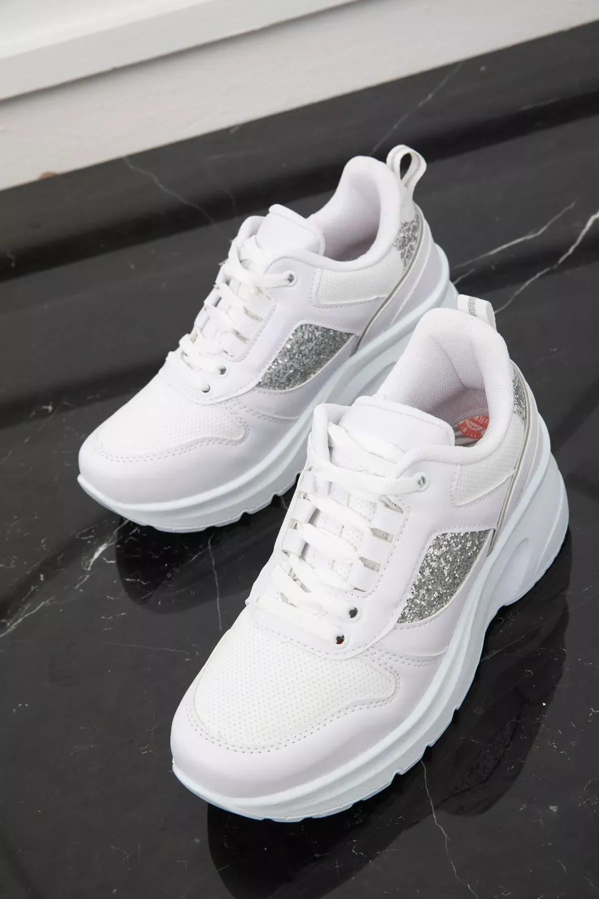 White Sneakers, White, large image number 1