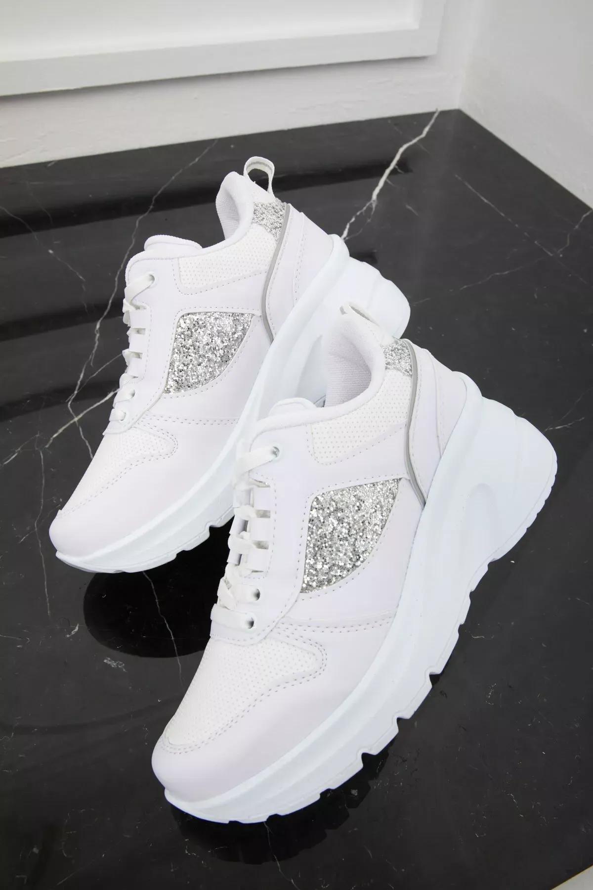 White Sneakers, White, large image number 3