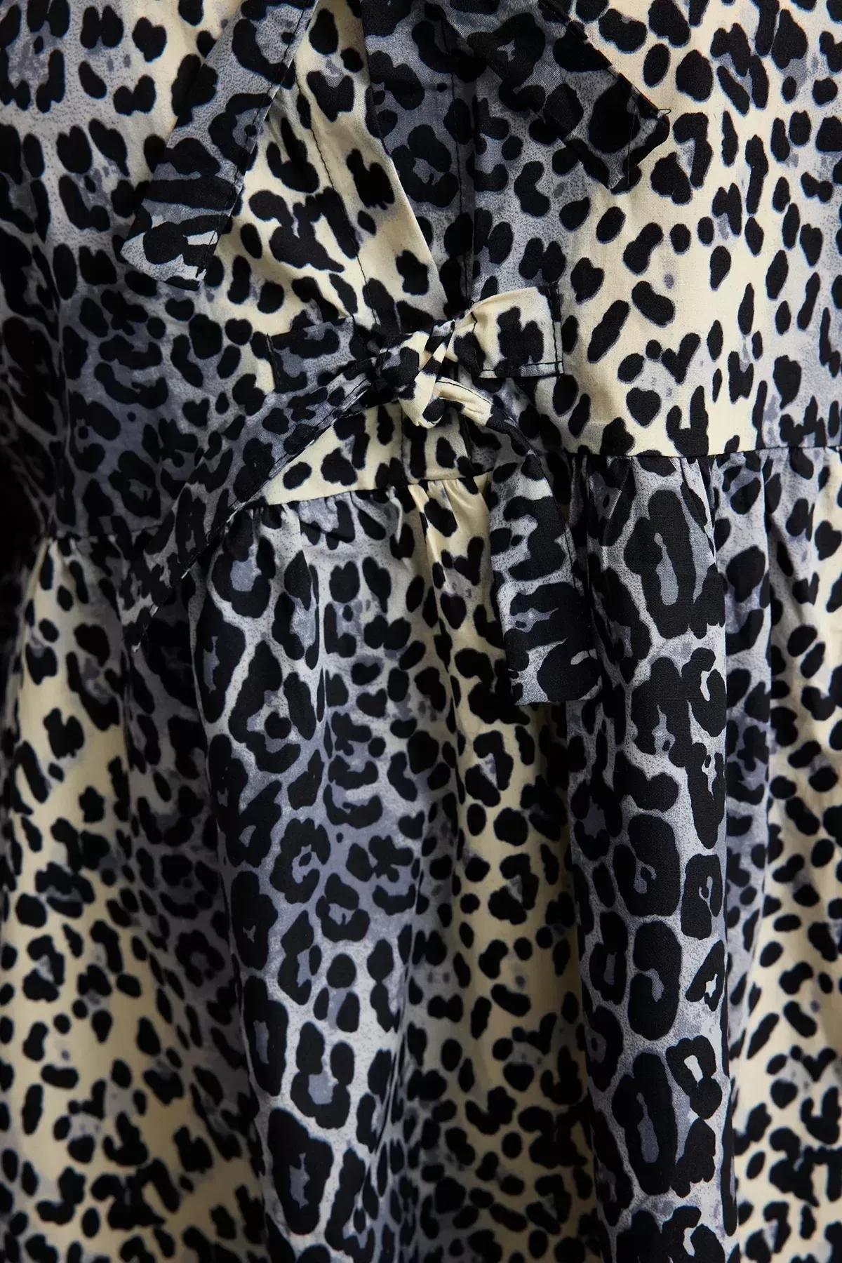 Multicolour Printed A-Line Plus-Size Dress, Very colorful, large image number 6