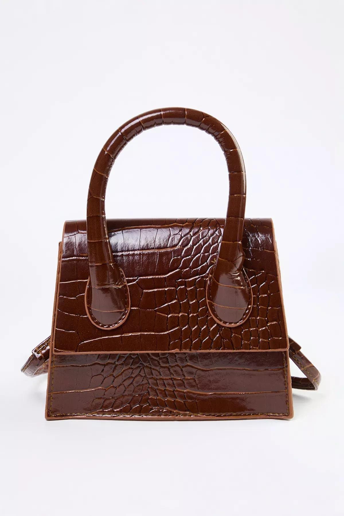 Brown Crossbody Mini Bag, Tan, large image number 2