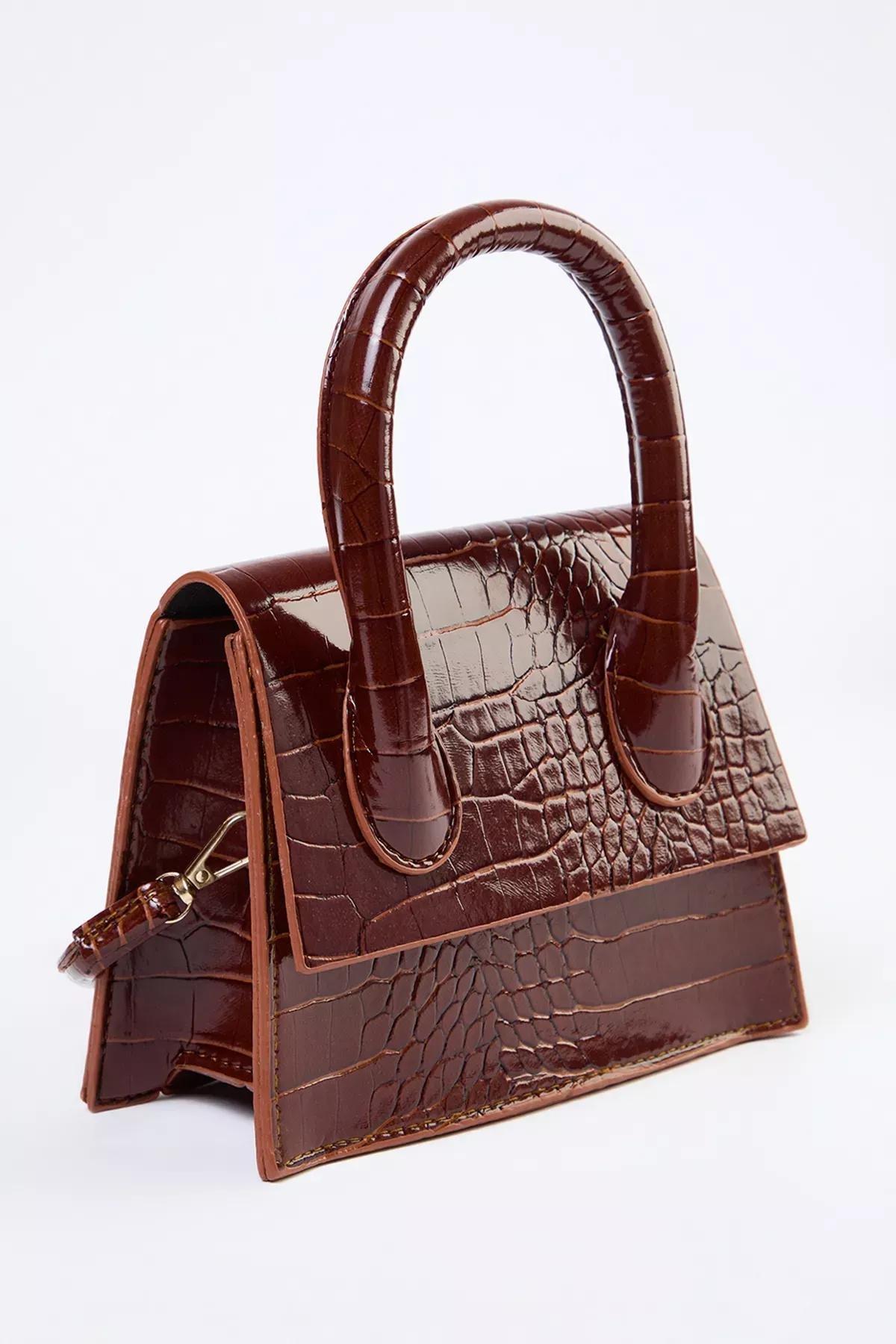 Brown Crossbody Mini Bag, Tan, large image number 3