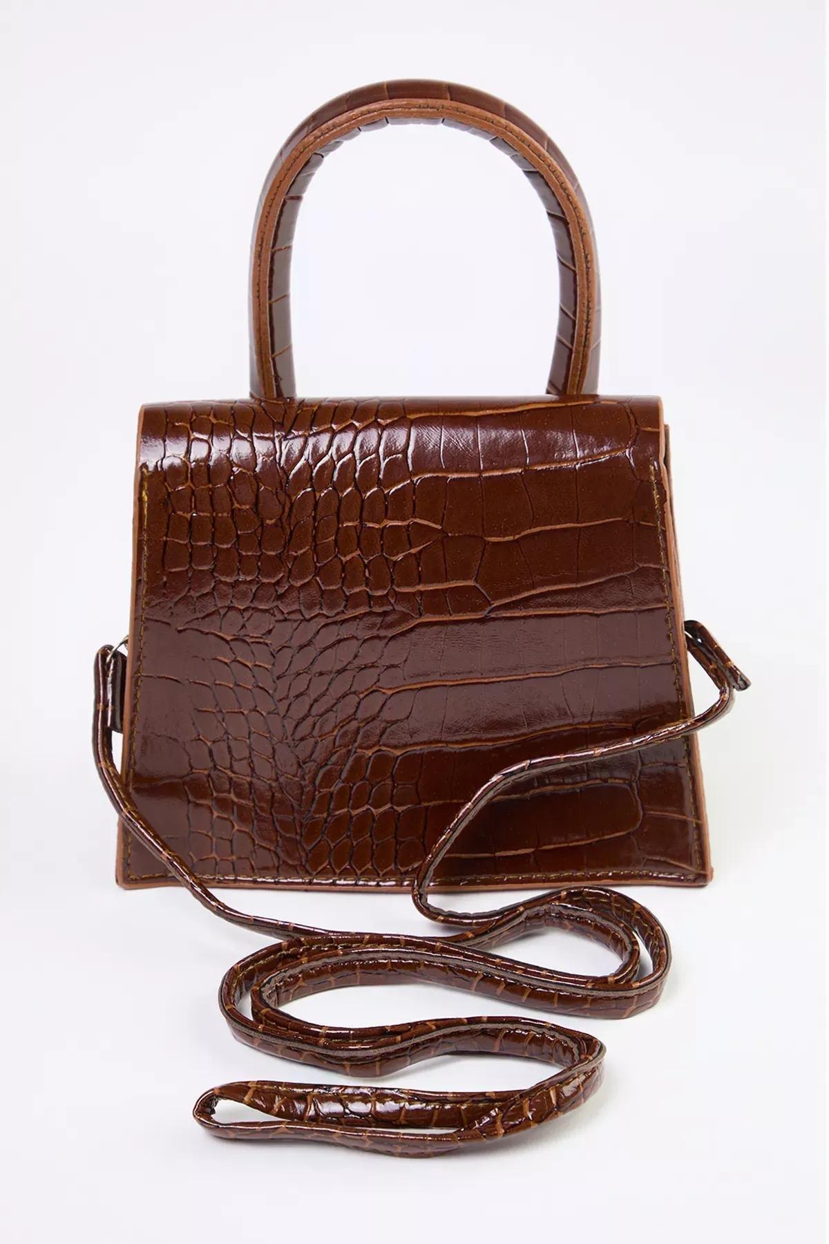 Brown Crossbody Mini Bag, Tan, large image number 4