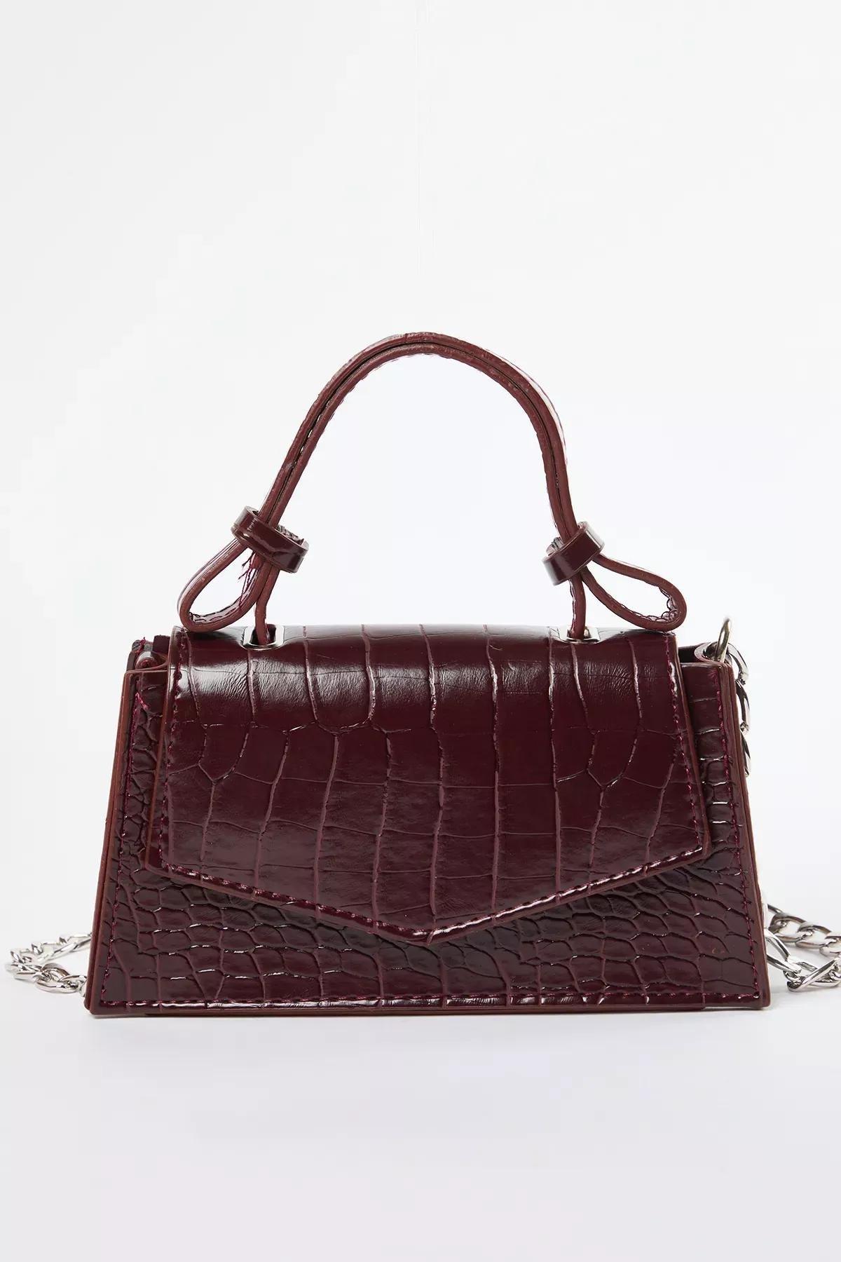 Red Crossbody Mini Bag, Burgundy, large image number 2