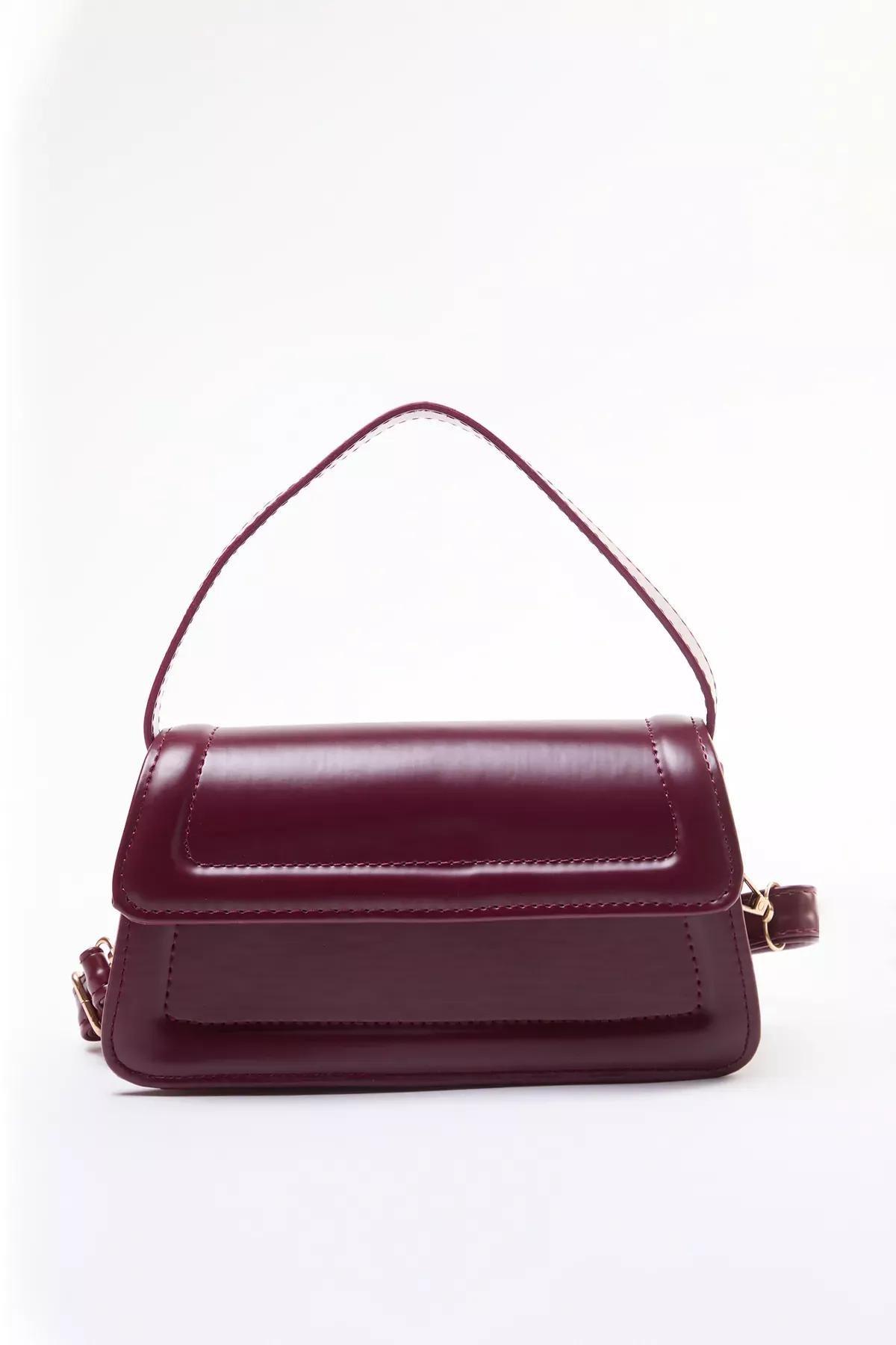 Red Crossbody Mini Bag, Burgundy, large image number 2