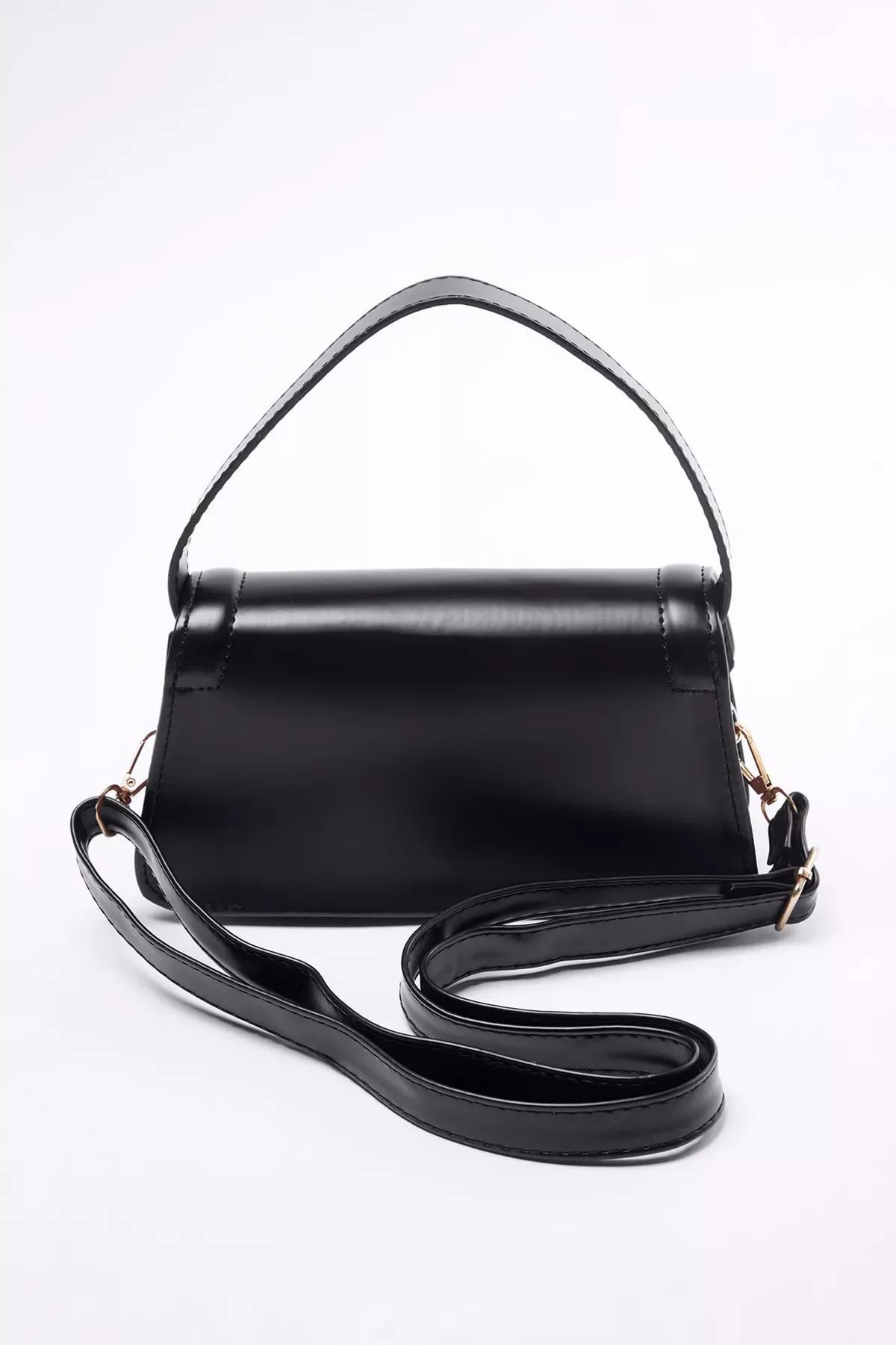 Black Cross Strap Mini Bag, BLACK, large image number 4