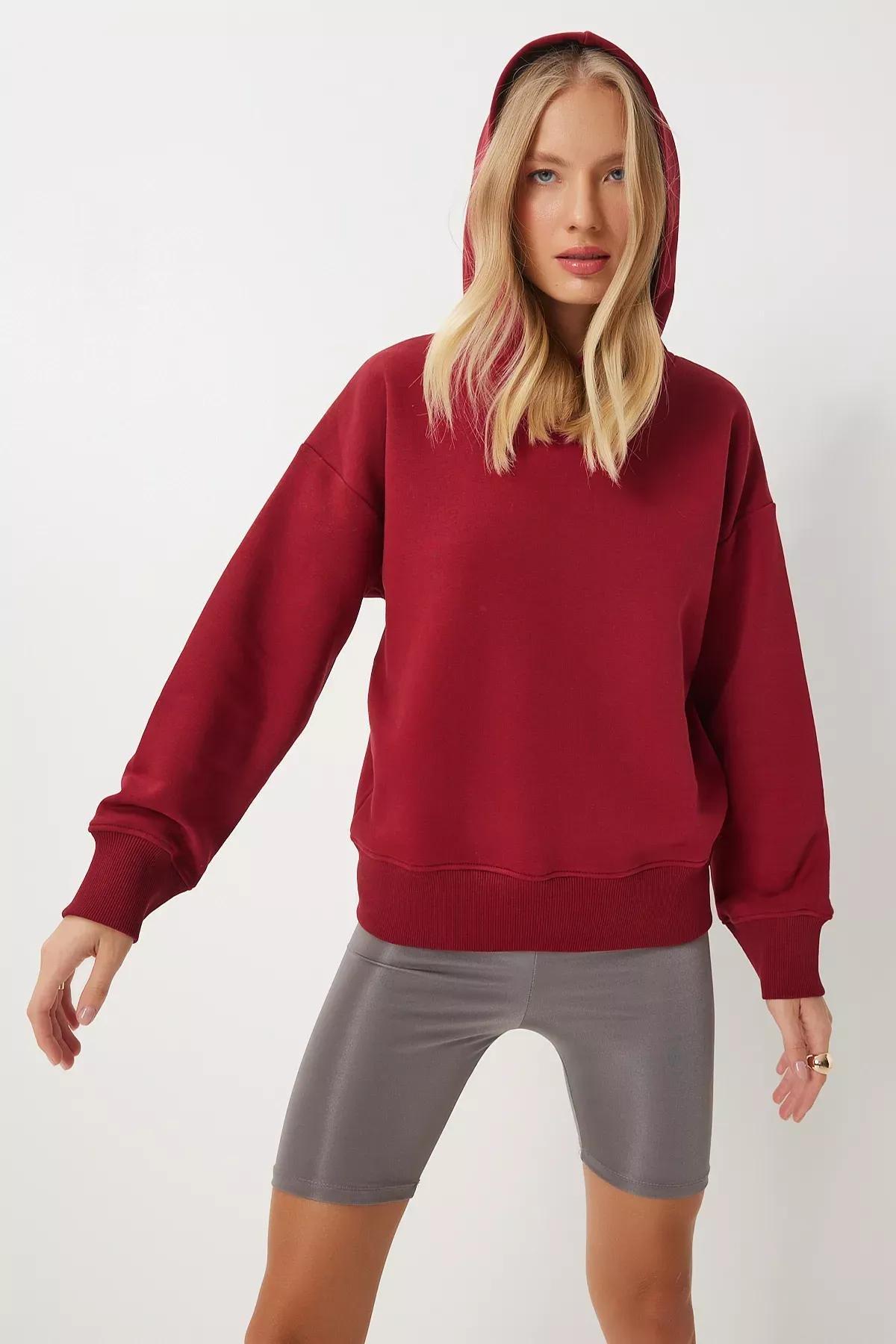 Red Hooded Sweatshirt, , large image number 1