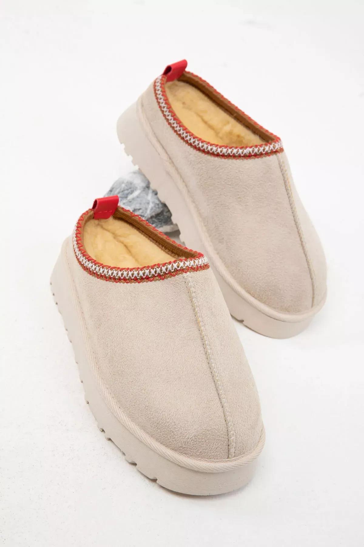 Beige Suede Boots, , large image number 2
