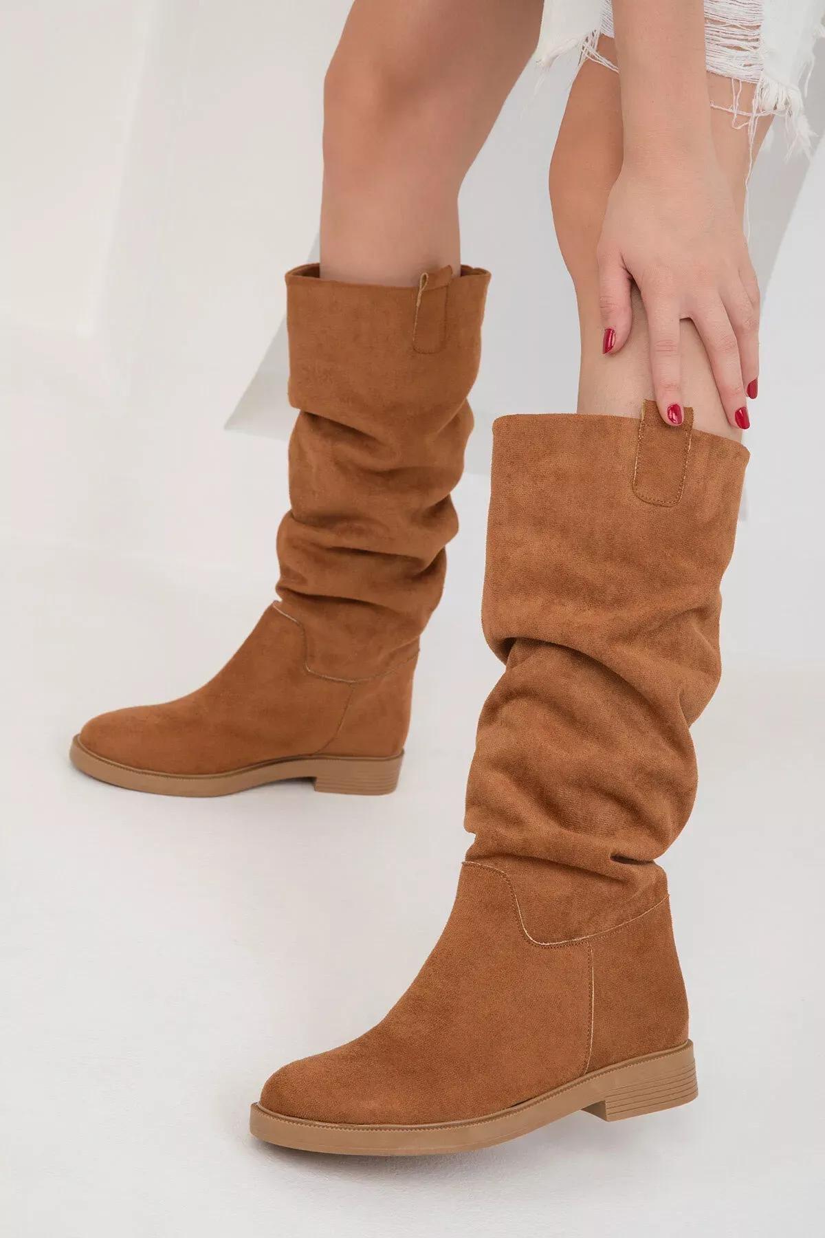 Brown Suede Boots, C101_4460, large image number 0