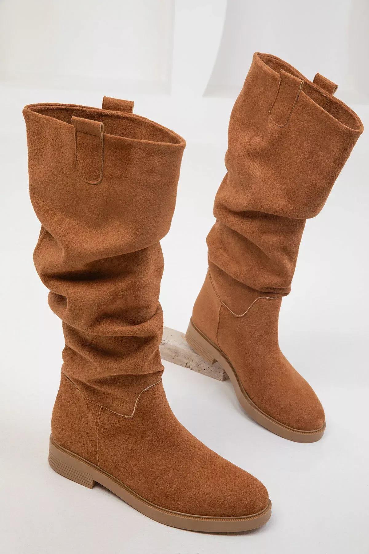 Brown Suede Boots, C101_4460, large image number 1