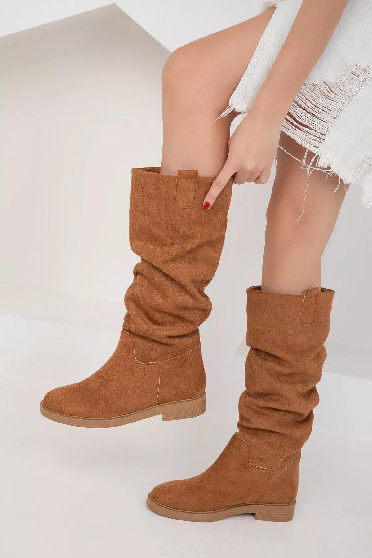 Brown Suede Boots, C101_4460, large image number 4