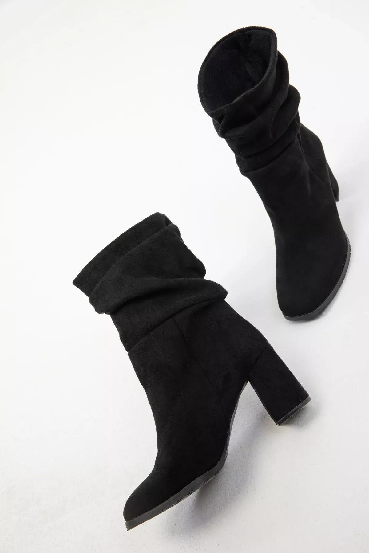 Black Suede Boots, , large image number 3