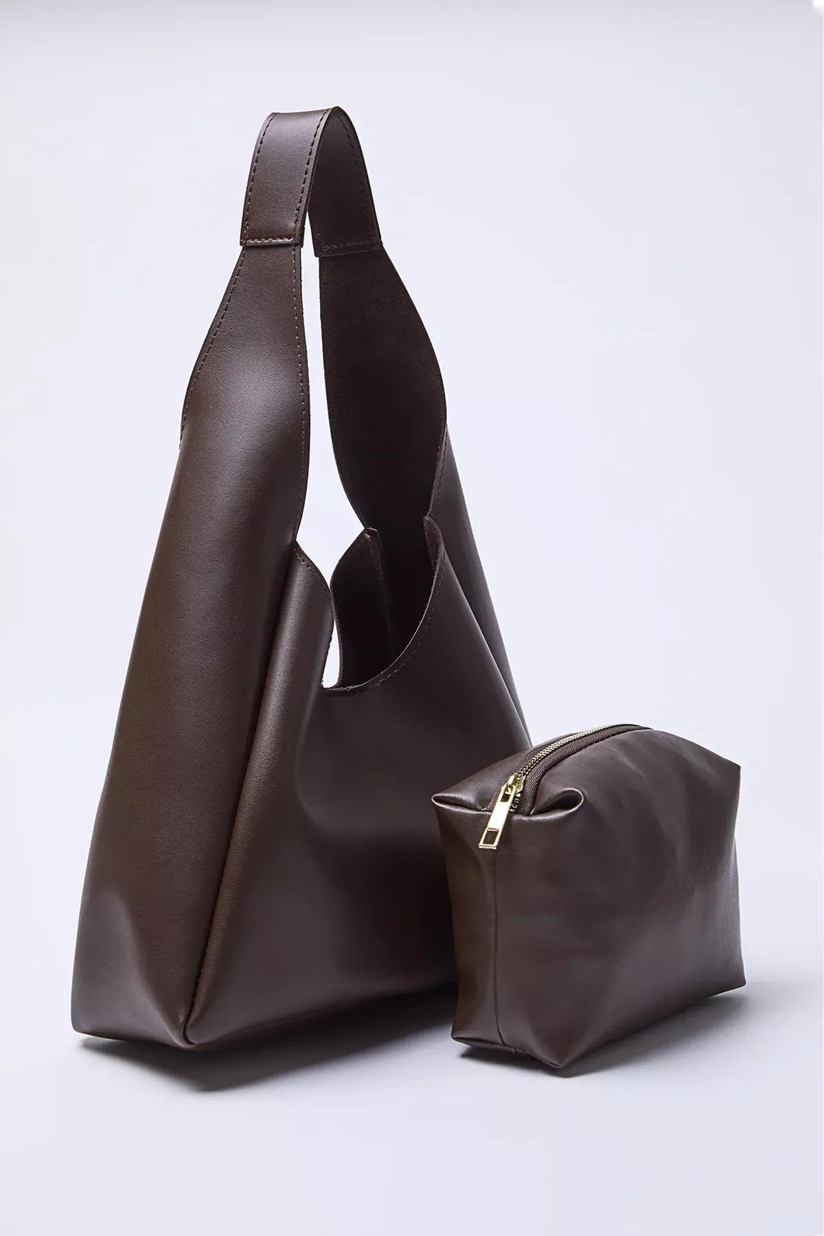 Brown Puppy Oval Bag, Dark brown, large image number 3